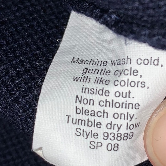 J.Crew Navy Blue Sweater with Buttons in Front - Picture 5 of 9